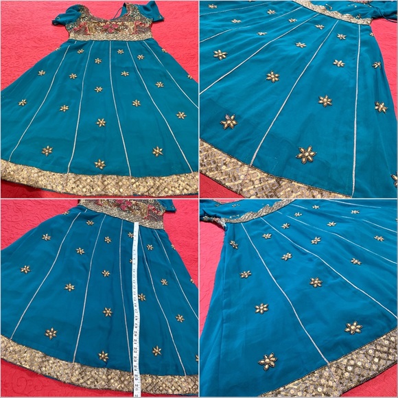 Princess Jasmine Disney-bound Costume  Elegant Beaded Indian Design Dress MED-LG - Picture 11 of 16